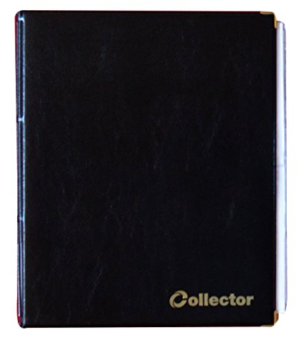 COLLECTOR Carpeta de álbum de coleccionista Carpeta de álbum Notas de Libro Billete de Banco con 10 páginas y 10 divisores: Gran Capacidad - Negro