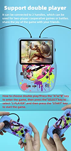 CZT 3,8 Pulgadas Escritorio Consola de Juegos Retro Mando Dual 520 Juegos incorporados TV APAGADA Sistema de Video Juego electronico Consola de Juegos portátil para niños