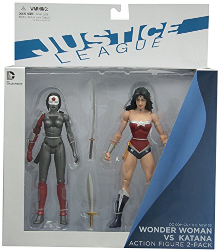 DC Collectibles DC Comics The New 52 Wonder Woman vs Katana Figura de acción, Paquete de 2