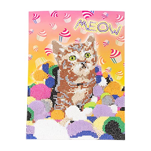 DIAMANTINY Level Up - Pets - Nice Group Creative Art, Diamond Painting Kit, crea el mosaico de Pets Gato Miau