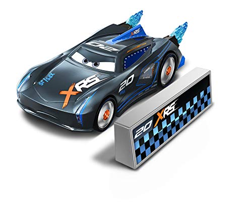 Disney Pixar Cars - Serie Rocket Racing - Jackson Storm con Pared explosiva