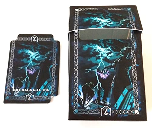 docsmagic.de 100 Art Card Sleeves + Deck Box Zombies Theme Bundle - 66 x 91 mm Standard Size MTG PKM