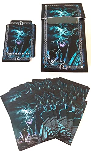 docsmagic.de 100 Art Card Sleeves + Deck Box Zombies Theme Bundle - 66 x 91 mm Standard Size MTG PKM