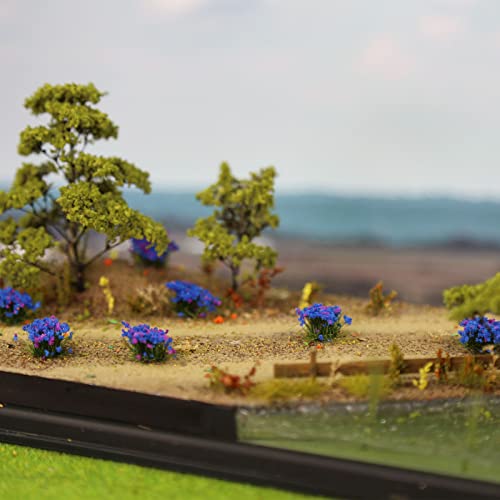 Evemodel 1 Juego de vegetación arbustiva y Base de Modelo Escena de simulación Militar Paisaje de Mesa de Arena (D)