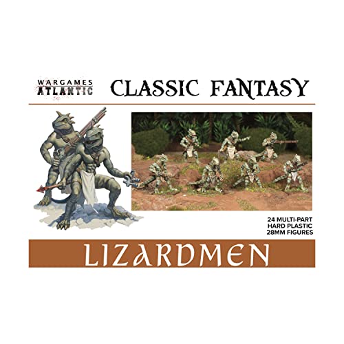 Fantasía clásica: Lizardmen (24 figuras de plástico duro de 28 mm)
