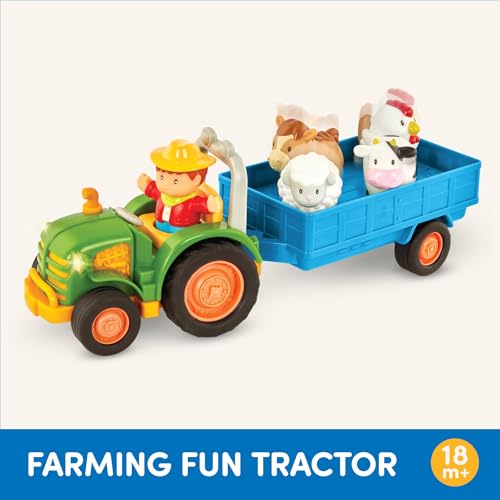 Farm Tractor, Trailer and Animals