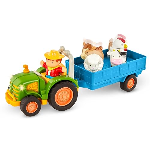 Farm Tractor, Trailer and Animals
