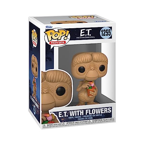 Funko Pop! Movies: E.T. 40th - E.T. With Flowers - E.T. - E.T. The Extra Terrestrial - Figura de Vinilo Coleccionable - Idea de Regalo- Mercancia Oficial - Juguetes para Niños y Adultos - Movies Fans