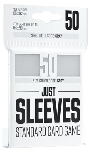 Gamegenic - Pack de 50 Fundas Just Sleeves Standard White - Blanco