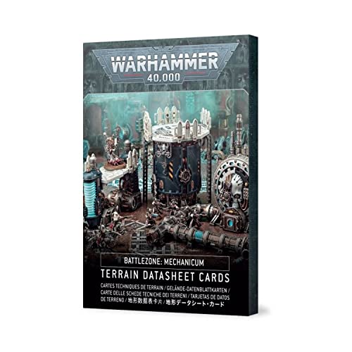 Games Workshop - Warhammer 40.000 - Battlezone Mechanicum: Tarjetas de hoja de datos de terreno
