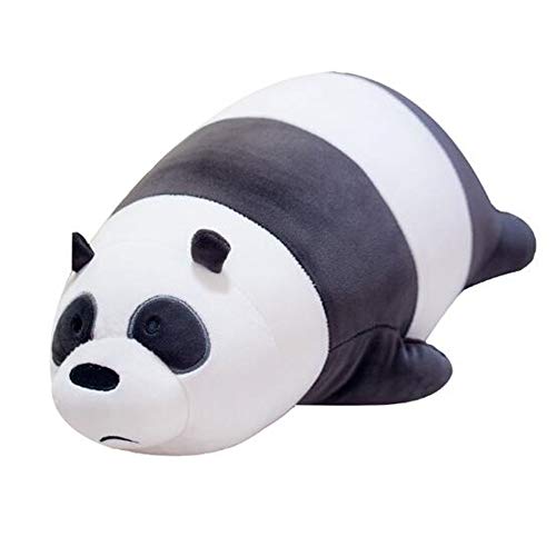 Hava Kolari Oso panda de peluche grande (blanco y negro, 35 cm)