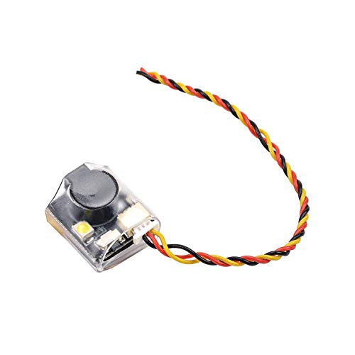 ICQUANZX Rastreador de zumbador de pérdida de señal RC Buscador de luz LED 110dB Alarma de zumbador de pitido para Controlador de Vuelo BF y CF RC Drone