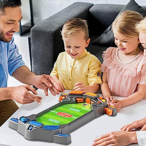 Jicemom Mini juego de fútbol de mesa para niños, mesa de juego de pulverización de agua, mini juego de fútbol familiar para adultos y niños, 46 × 26,5 × 5 cm