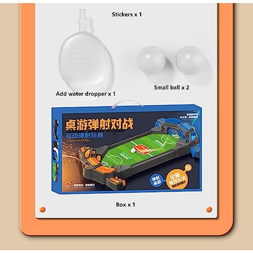 Jicemom Mini juego de fútbol de mesa para niños, mesa de juego de pulverización de agua, mini juego de fútbol familiar para adultos y niños, 46 × 26,5 × 5 cm