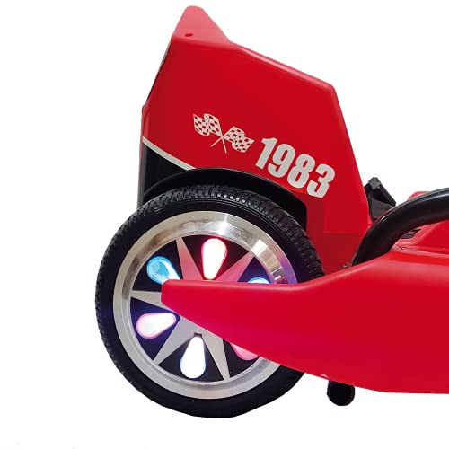 Kart Eléctrico Infantil Xtreme (Motor 250W, Batería de Litio 3.6Ah, 3 Velocidades, Bluetooth, con Luces, Peso Máximo 65Kg) - Rojo