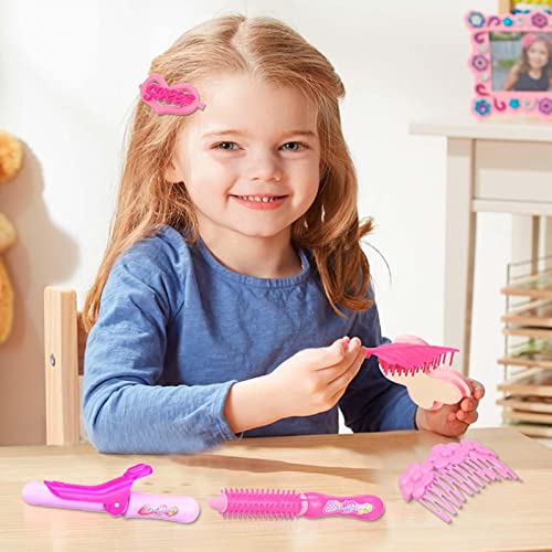 Limily Juego de peluquería para niños | Play House Pretend Game Princess Party Makeup Toy Set portátil | Juguetes creativos de Estilo para niñas de 3 años en adelante