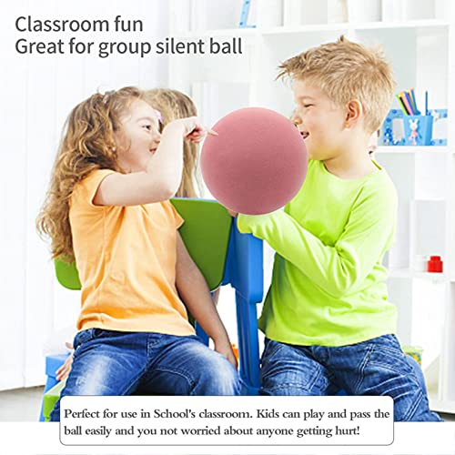 Liovitor 3 bolas de espuma de alta densidad sin revestimiento de 17,8 cm, bolas deportivas de espuma para niños, bolas silenciosas de espuma, ligeras y fáciles de agarrar
