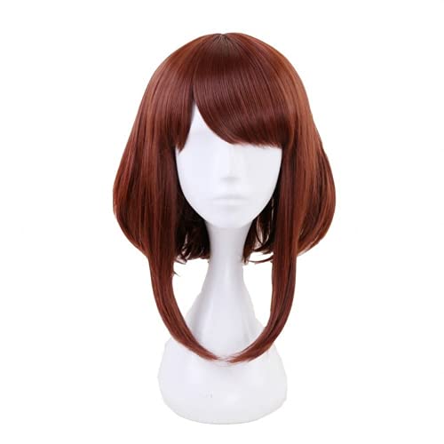 Lusha Uraraka Ochako peluca Cosplay disfraz pelucas Anime pelo sintético con gorro de peluca gratis