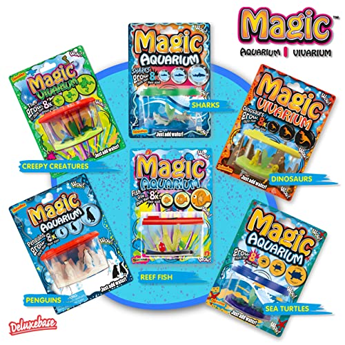 Magic Aquarium - Pingüinos de Deluxebase. Cultiva Tus Propios pingüinos en Este Kit de pecera de Juguete para niños