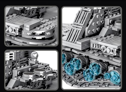 Modelo de Destructor Estelar Clase Invasión de la República Estelar,796 Piezas Space Wars Kit de construcción,Regalos para Niños y Niñas Compatible con Lego Star Wars A