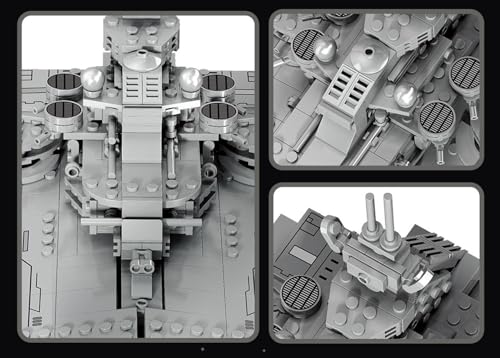 Modelo de Destructor Estelar Clase Invasión de la República Estelar,796 Piezas Space Wars Kit de construcción,Regalos para Niños y Niñas Compatible con Lego Star Wars A