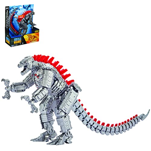 MonsterVerse MNG10000 Godzilla vs Kong 7' Deluxe Figures with Sounds-Battle Roar Mechagodzilla, Multi Colour, 7 Inch