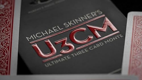Murphy's Magic Supplies, Inc. Michael Skinner's Ultimate 3 Card Monte (rojo), truco de magia, truco de cartas, magia de primer plano