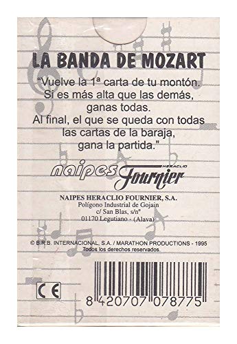 Naipes Heraclio Fournier Juego de Cartas La Banda de Mozart 1995