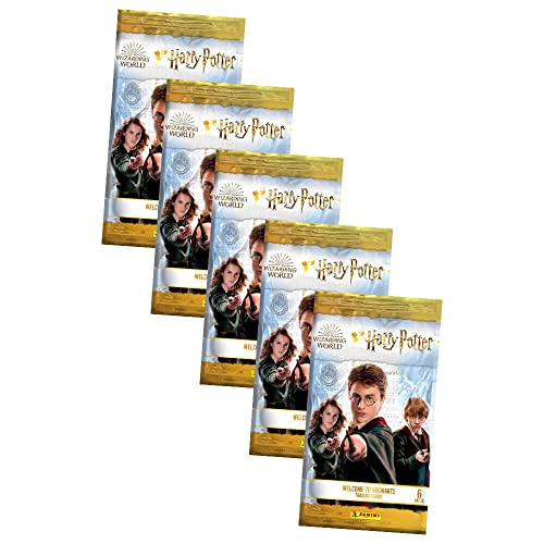 Panini Tarjetas coleccionables de Harry Potter – Welcome to Hogwarts Trading Cards – Serie 2 – Selección de cartas (5 boosters)