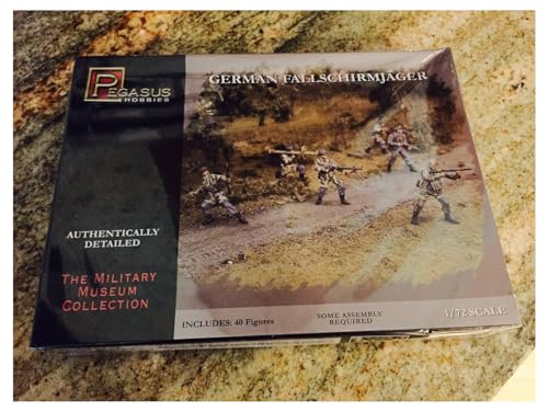 Pegasus pg7224 – 1/72 II Guerra Mundial - Juego de Figuras de plástico de paracaidistas alemanes