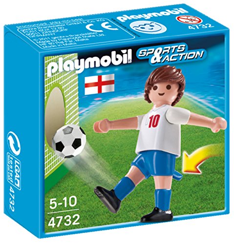 Playmobil Fútbol - Fútbol: Jugador Inglaterra (4732)