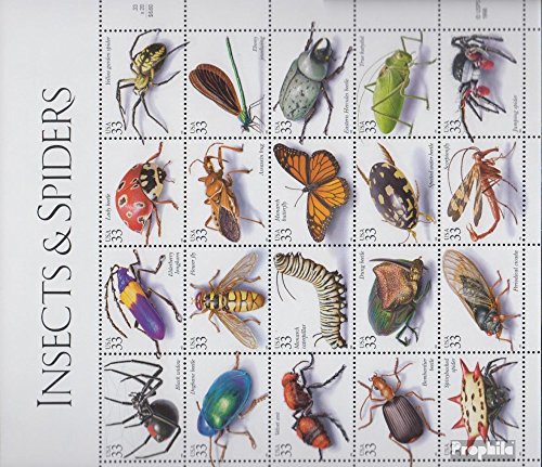 Prophila Collection EEUU 3192-3211 zd-pliegos (Completa.edición.) 1999 Insectos y Arañas (Sellos para los coleccionistas) Otros Invertebrados