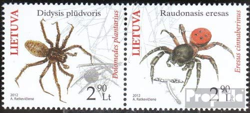 Prophila Collection Lituania 1100-1101 Pareja (Completa.edición.) 2012 Arañas (Sellos para los coleccionistas) Otros Invertebrados