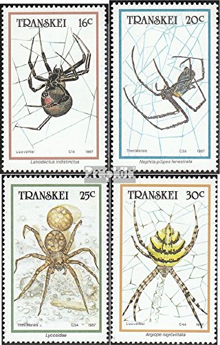 Prophila Collection Sudáfrica - Transkei 206-209 (Completa.edición.) 1987 Arañas (Sellos para los coleccionistas) Otros Invertebrados