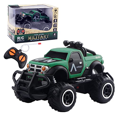 RC Buggy modelo de dibujos animados coche de juguete de control remoto corredor con dirección completa y función turbo rápida 1: 43 escalas edades 3+ años, B