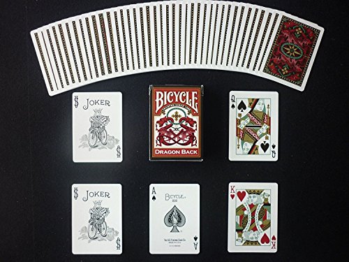 Red & Blue Dragon Playing Cards - 2 Decks by Bicycle