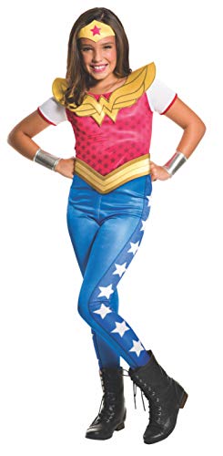 Rubie's Super Hero Girl Costume Wonder Woman para niños, multicolor, grande (8-10 años) IT620743-L