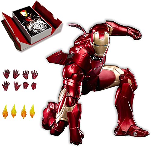 Rubwuih Toys Marvel Iron Man Mark 3 Mark III Figura de acción de 7 Pulgadas