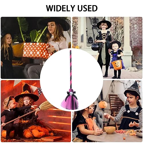 SCOOVY bruja para niños pequeños - Accesorios cuento hadas Halloween Fancy Witch Dress Up - Escoba sombrero bruja mago para juegos rol, cosplay, fiesta disfraces