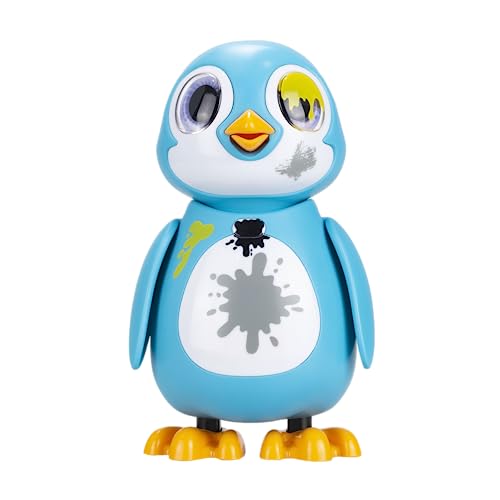 Silverlit Rescue Pingouin-Pingüino Interactivo Azul con 20 emociones Diferentes-Efectos de Sonido y Luces-A Partir de 5 años E8SA2Qm349