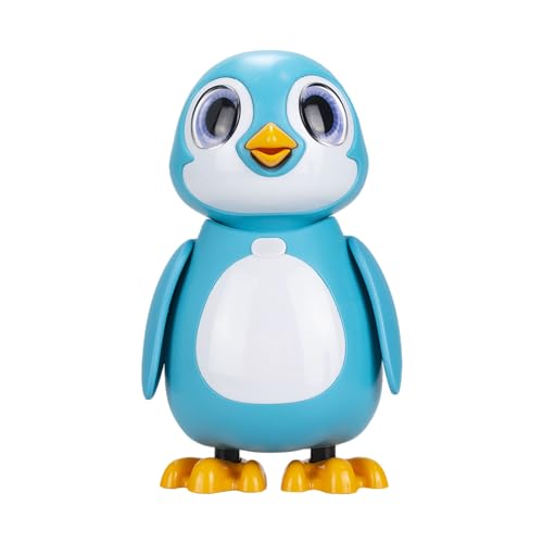 Silverlit Rescue Pingouin-Pingüino Interactivo Azul con 20 emociones Diferentes-Efectos de Sonido y Luces-A Partir de 5 años E8SA2Qm349