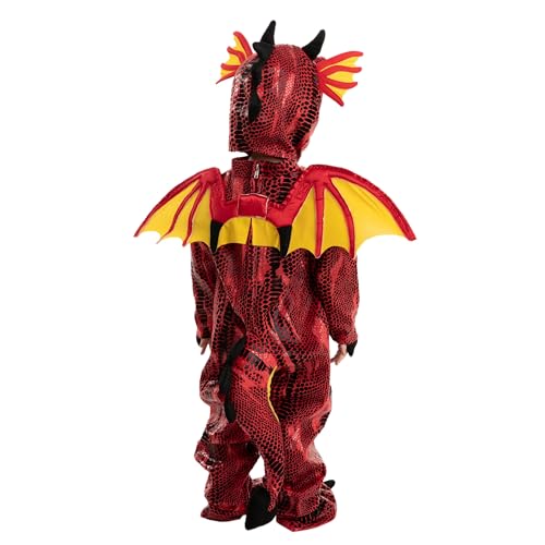 Spooktacular Creations Disfraz de Dragón Rojo Unisex Unisex (niño pequeño (3-4 años))