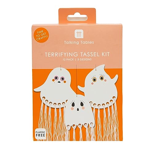 Talking Tables | Halloween Kids Crafts Kit DIY Paper Arts and Craft Activity Make Your Own Gift Bunting Hanging Party Decorations | No Scary Plastic Here | Product Reutilizable & Packaging Reciclable