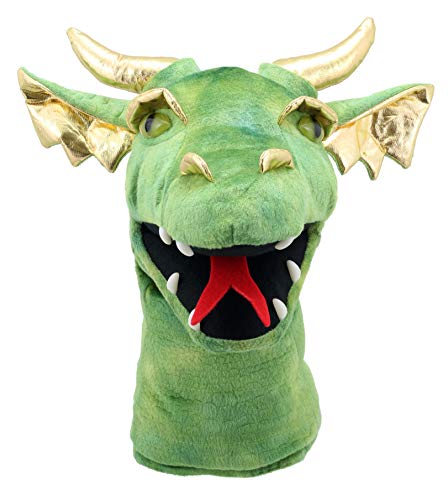 The Puppet Company Cabeza de dragón grande Marioneta de Mano, Verde