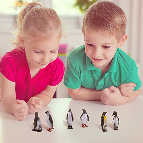 THE TWIDDLERS 48 Piezas Juguetes de Pingüinos - Realistas Figuras de Pingüino | Educativo Figura de Juguete para Niños