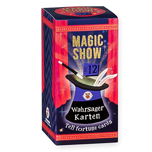 TRENDHAUS 957788 Magic Show nº 12 [Tarjetas de adivino], Impresionantes Trucos de Magia para niños a Partir de 6 años, Incluye Videos en línea, Multicolor, Trick nr.12