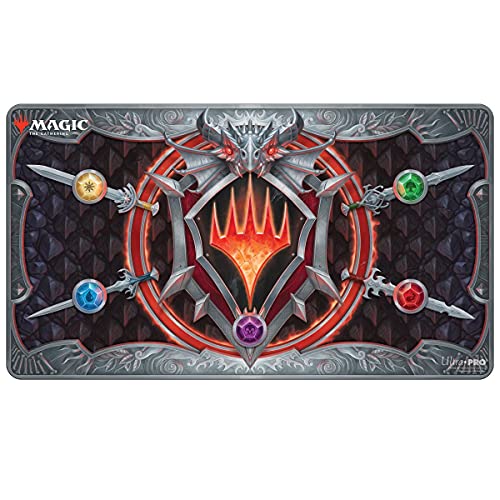 Ultra Pro Magic Gathering Adventures In The Forgotten Realms Stitched Playmat-Símbolo Blanco de Planeswalker, Multicolor (18752)