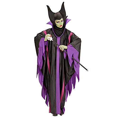 W WIDMANN Witch Widmann 39924 – Disfraz de maleza con cuello, sombrero, bruja, carnaval, fiesta temática, Halloween, multicolor, extra-large