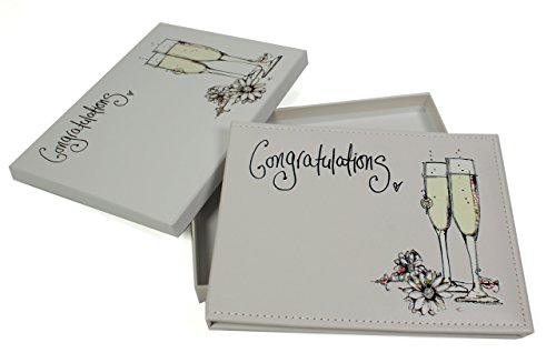Wedding Or Anniversary Guest Book In Gift Box by Tracey Russell