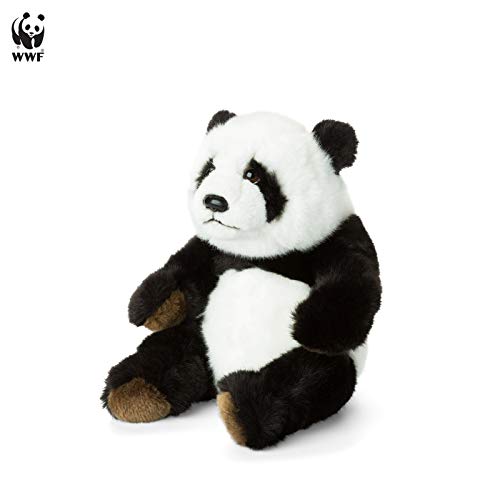 Wwf Colección Plush World Wildlife Fund Panda de Peluche, diseño Realista, Aprox. 22 cm de Alto y maravillosamente Suave, Multicolor, (15183011)